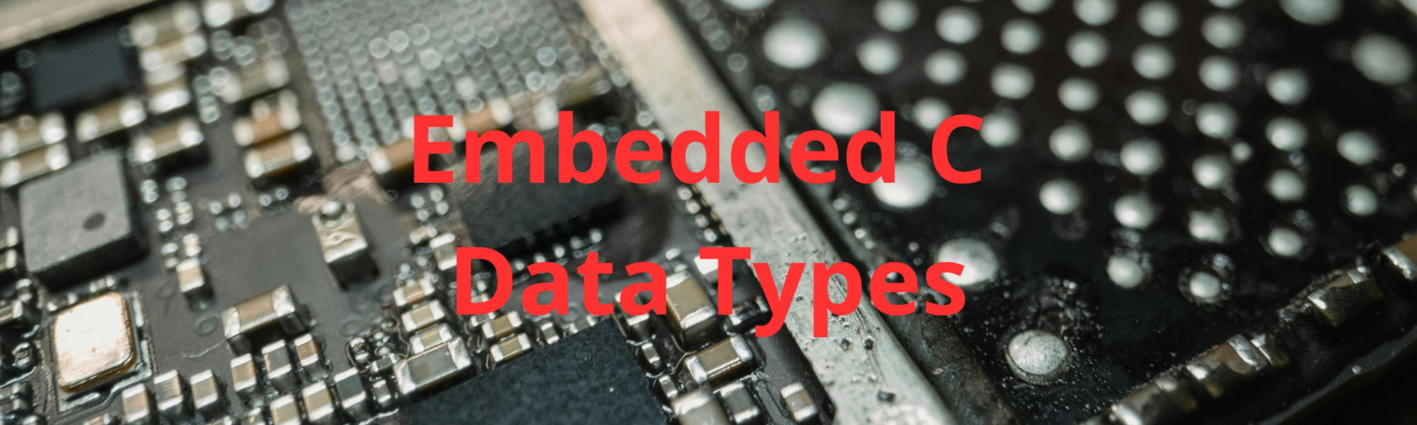 Embedded C Data Types